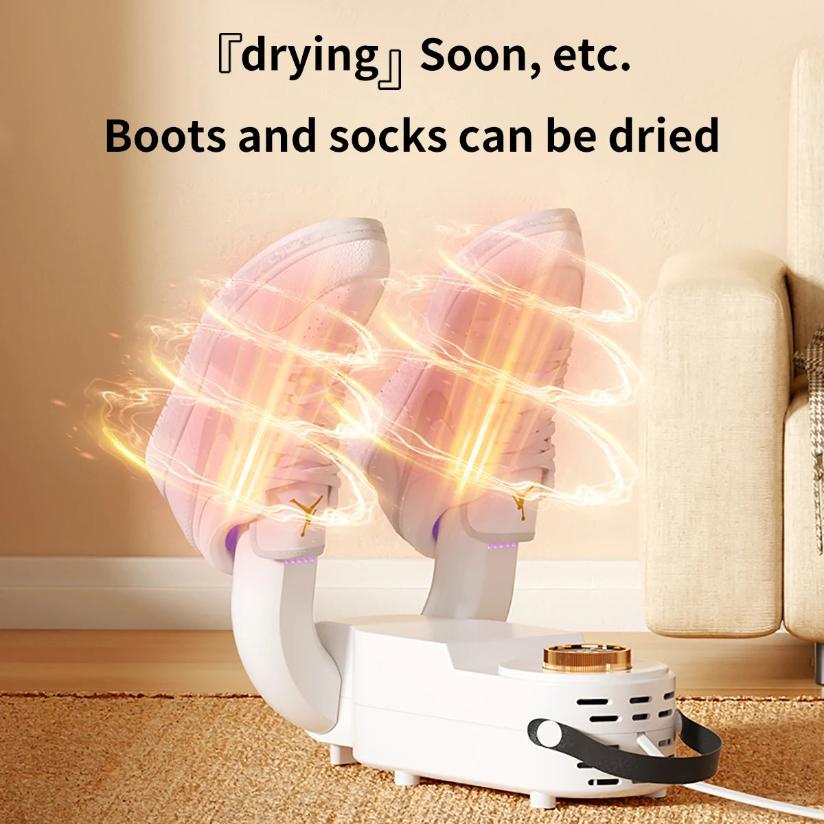 Secador De Zapatillas Eléctrico Con Luz UV, Elimina El Olor